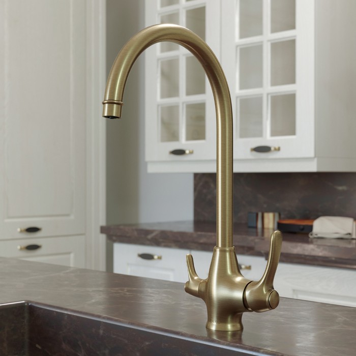 Приобрести iddis смеситель для кухни oldie 375мм, бронза oldbrf0i05