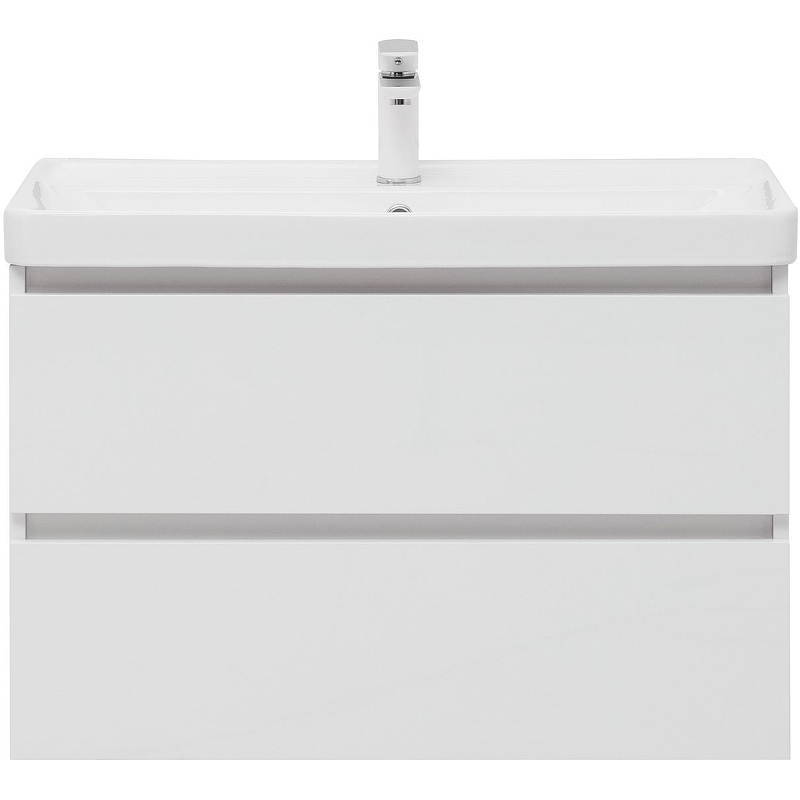 Приобрести aquanet тумба с раковиной вега 80 см, (2 ящика)