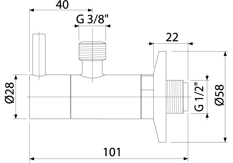 Приобрести угловой вентиль с фильтром 1/2" x 3/8", круглый, бронза-антик