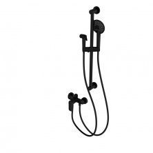 Смеситель для душа с гарнитуром WONZON & WOGHAND, Черный матовый (WW-A4888-MB)