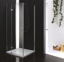 Cezares Душевое ограждение BERGAMO 100х100 см, хром BERGAMO-W-A-1-100-C-Cr-L