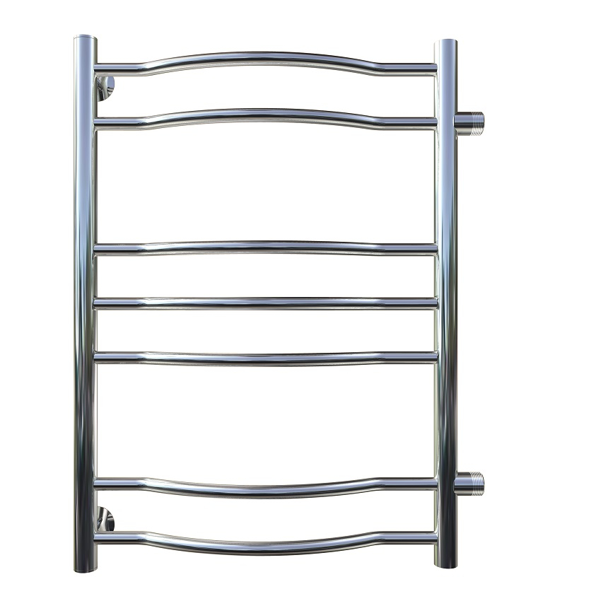 Приобрести тругор водяной полотенцесушитель лотос п6 500х800 мм пм1 с боковым подводом, хром 00-00015925