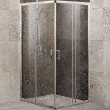 Ограждение душевое BelBagno UNIQUE-A-2 850-1000x850-1000 хром/прозрачное