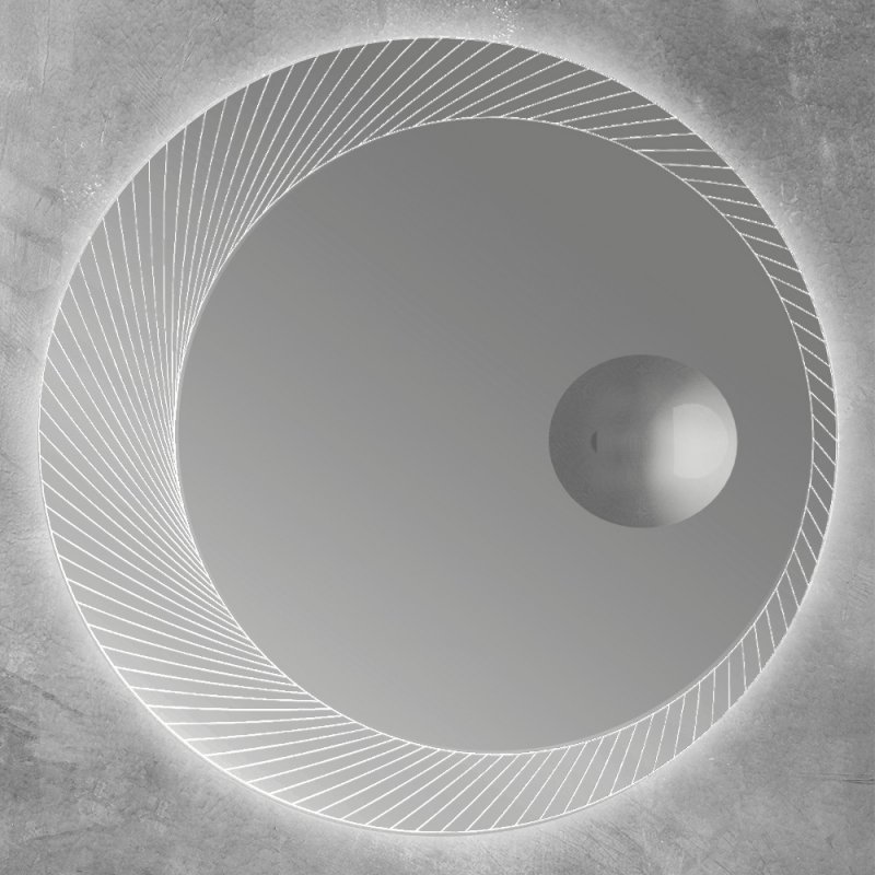 Приобрести cezares зеркало 100х100см, led подсветка, увеличительное зеркало 45011