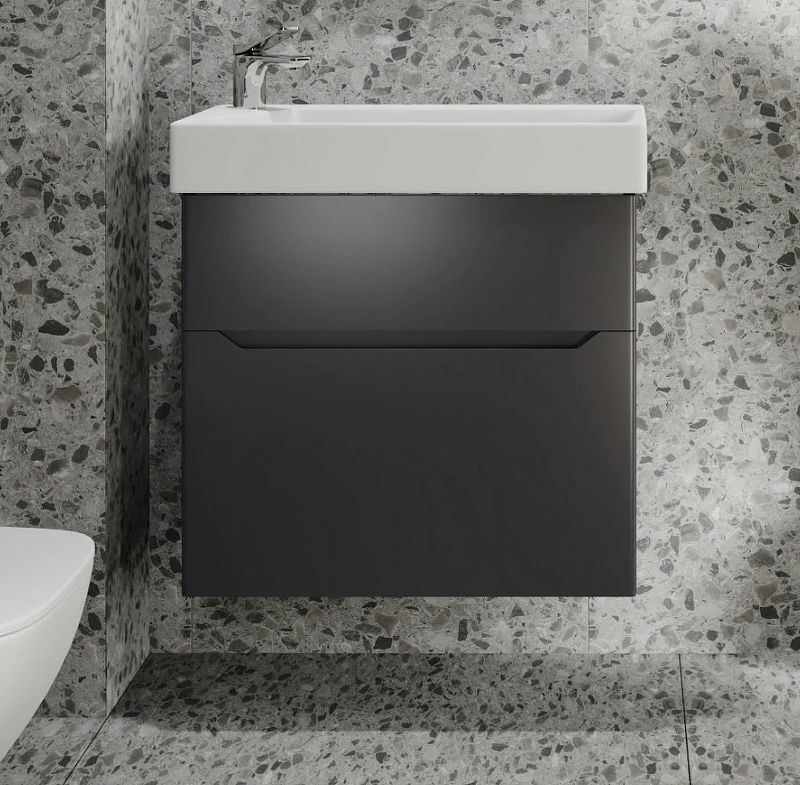 Приобрести jorno тумба подвесная folk 65 см, антрацит