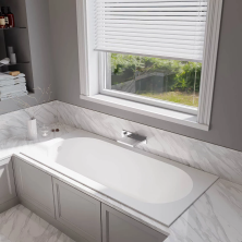 Veconi Ванна из искусственного камня Stampo 170х75 см, белая глянцевая STM17075