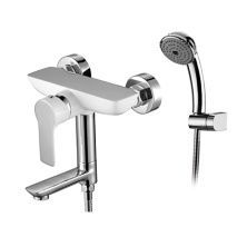 GERHANS Смеситель для ванны K15W, белый\хром K13015W