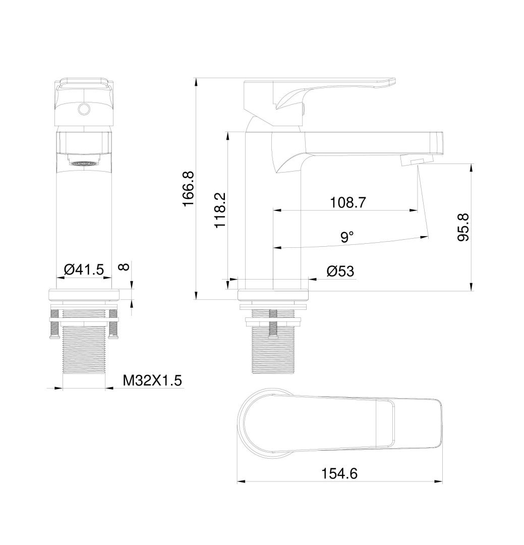 Приобрести смеситель для раковины wonzon & woghand blend, брашированное золото (ww-a40222-bg)