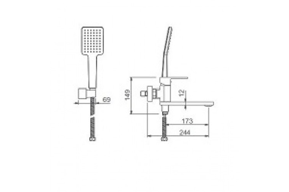 Приобрести gappo смеситель для ванны и душа g3283-8, белый\хром 30072