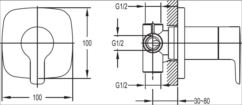 Приобрести cezares смеситель скрытого монтажа tesoro, хром tesoro-f-dev3-01