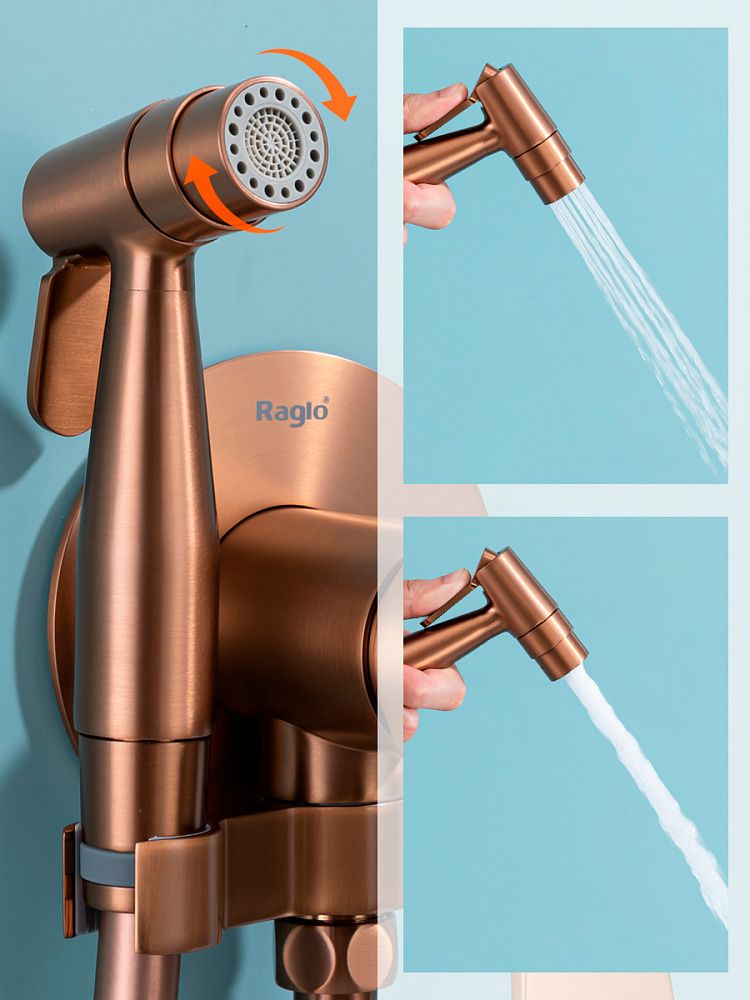 Приобрести raglo смеситель с гигиеническим душем, медь r07.52.33