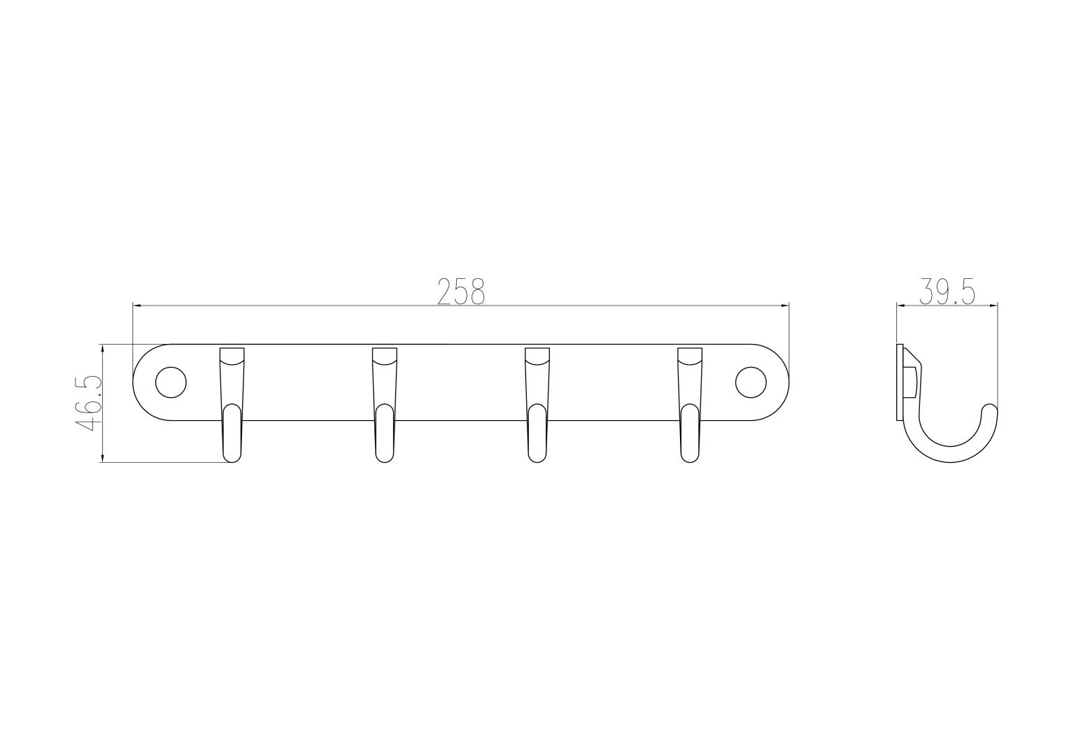 Приобрести вешалка с 4 крючками для ванной wonzon & woghand, хром (ww-9384-4)
