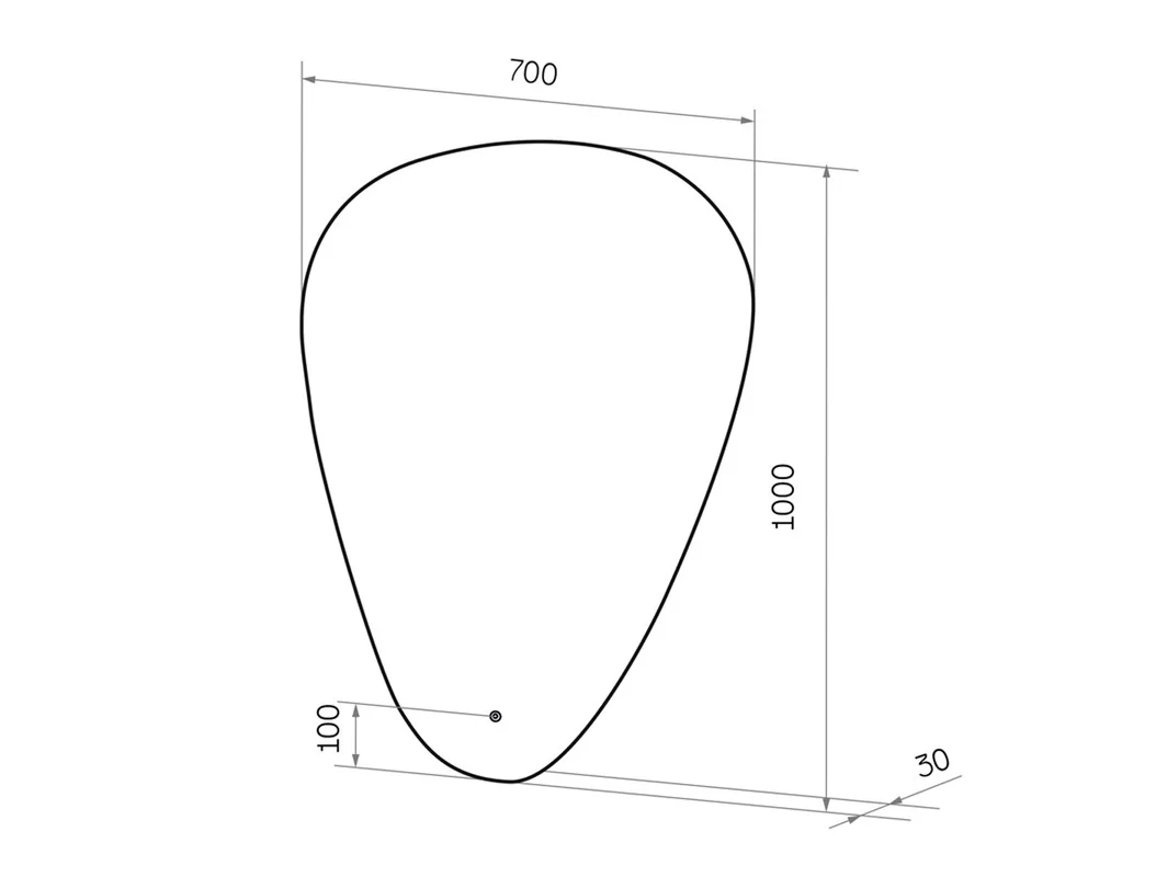 Приобрести continent зеркало с подсветкой voyage 70х100 см, белое
