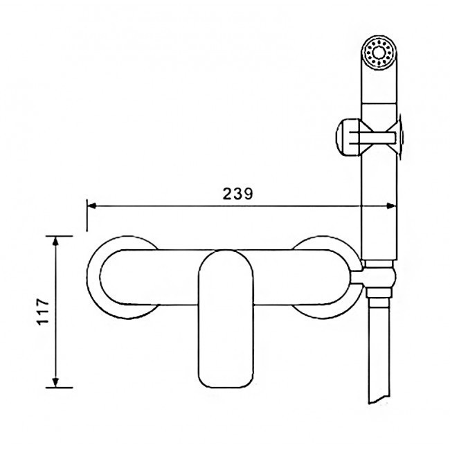 Приобрести gappo смеситель с гигиенической лейкой g2048-8, белый\хром 99333