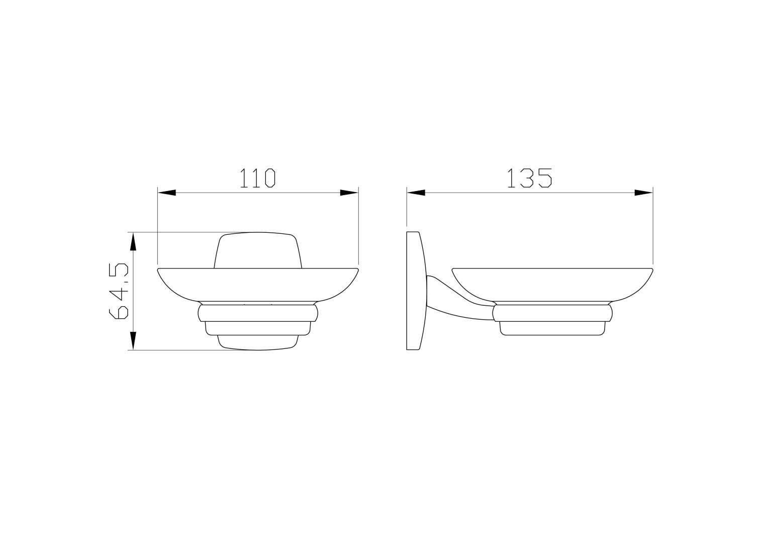 Приобрести мыльница с держателем wonzon & woghand porto, хром (ww-1201)