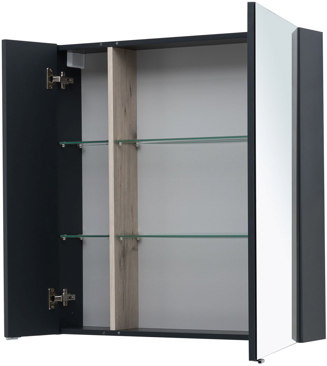 Приобрести aquanet зеркальный шкаф алвита new 80 см, антрацит