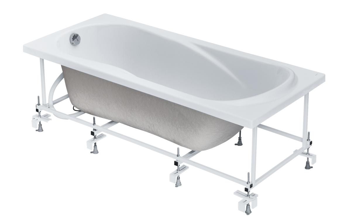 Приобрести акриловая ванна прямоугольная каледония 150х75 см, белая