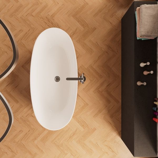 Приобрести frank акриловая ванна f7001 white 170х80 см, отдельностоящая