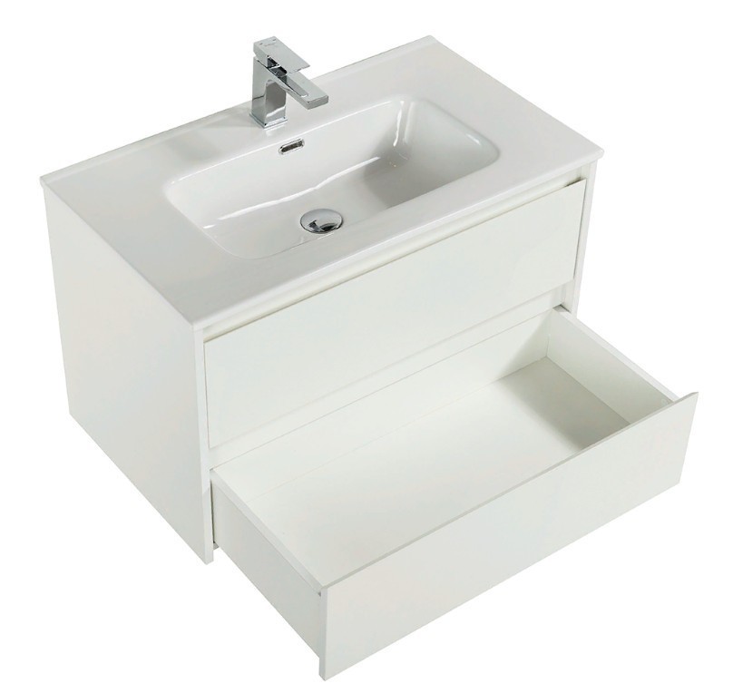 Приобрести тумба подвесная с раковиной belbagno kraft-800-2c-so-bo 80 см, bianco opaco