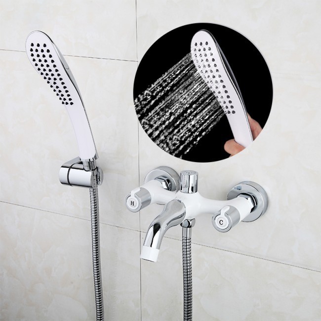 Приобрести gappo смеситель для ванны и душа g3249, белый\хром 85251