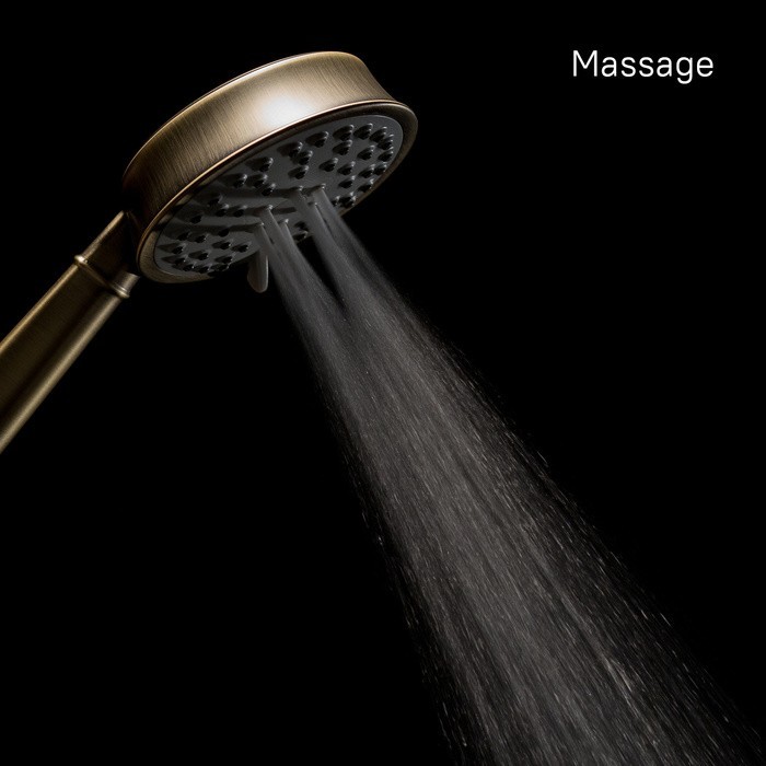 Приобрести iddis душевая лейка oldie 3f, 245мм, трехрежимная, бронза old3f02i18