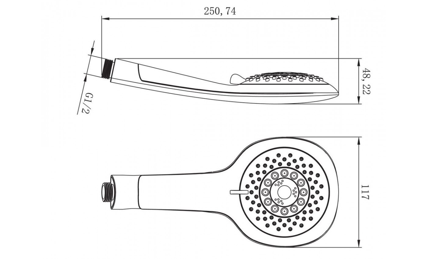 Приобрести lemark душевая лейка 5 режимов 117 мм, хром\зеленый lm0815cgreen