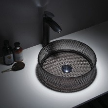 Comforty Раковина накладная GL03 36х44 смстеклянная