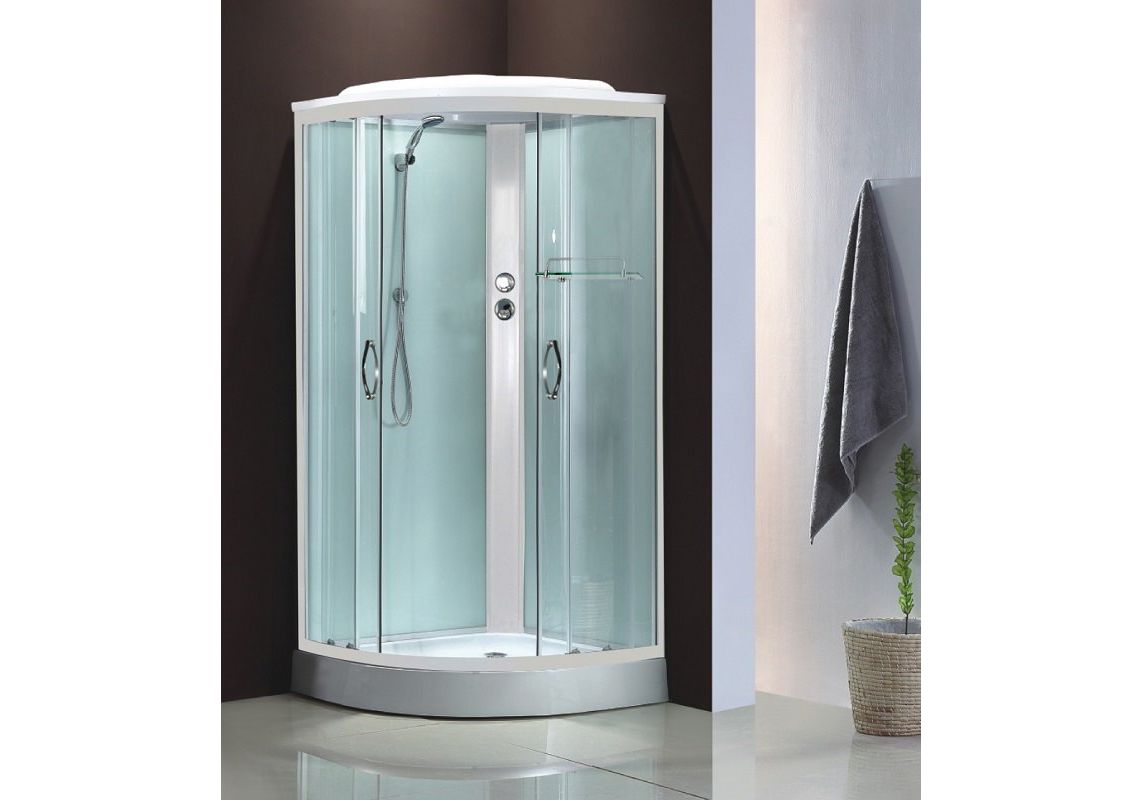 Приобрести душевая кабина loranto cs-1000 sk f 100*100*215 низ.матовая, стекло 4мм, поддон 15 см