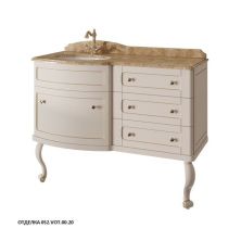 Caprigo Тумба с раковиной IMPERIO 120 см, левая, бежевая, эмаль