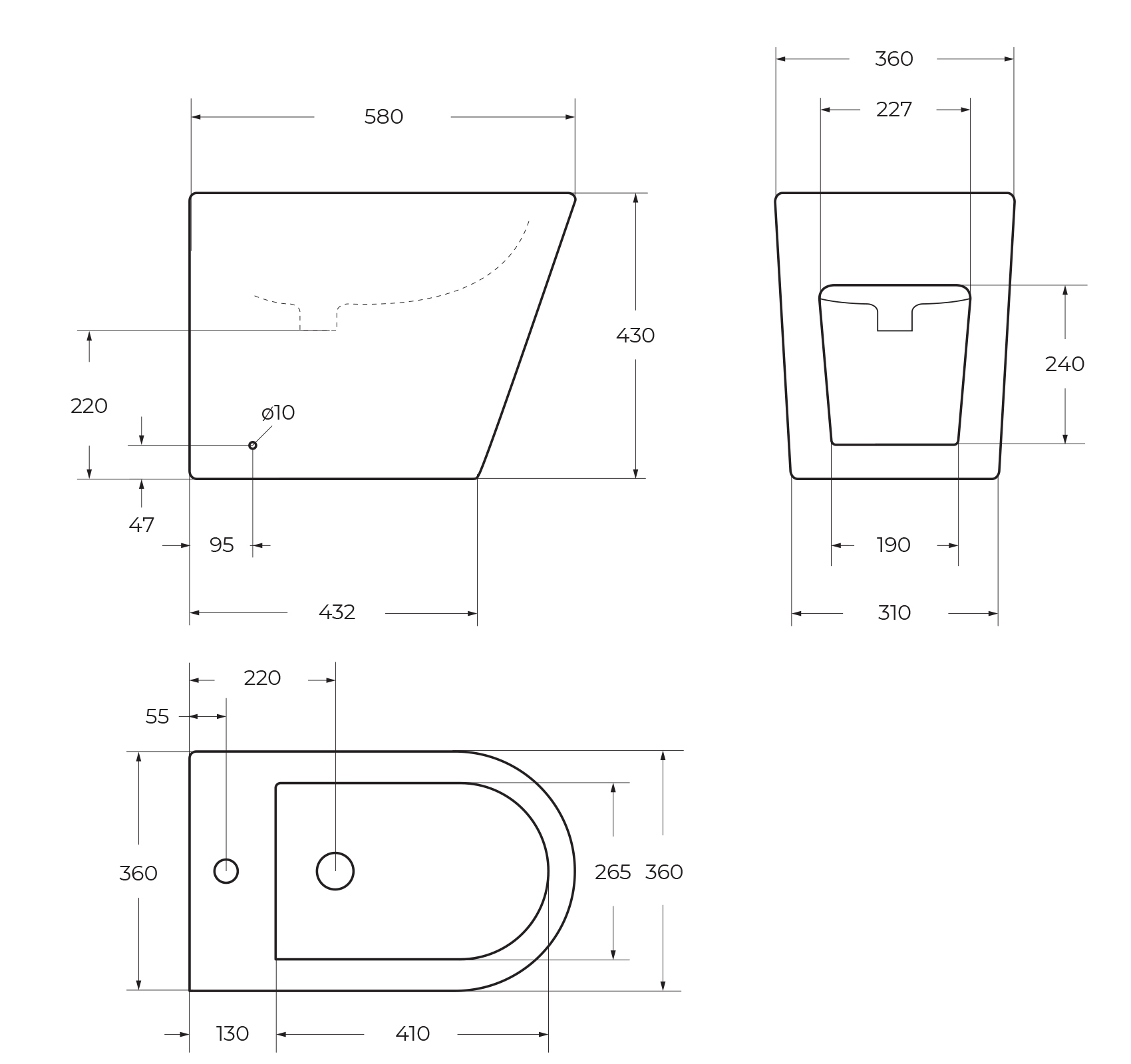 Приобрести belbagno биде напольное flay-r, белое bb1003b