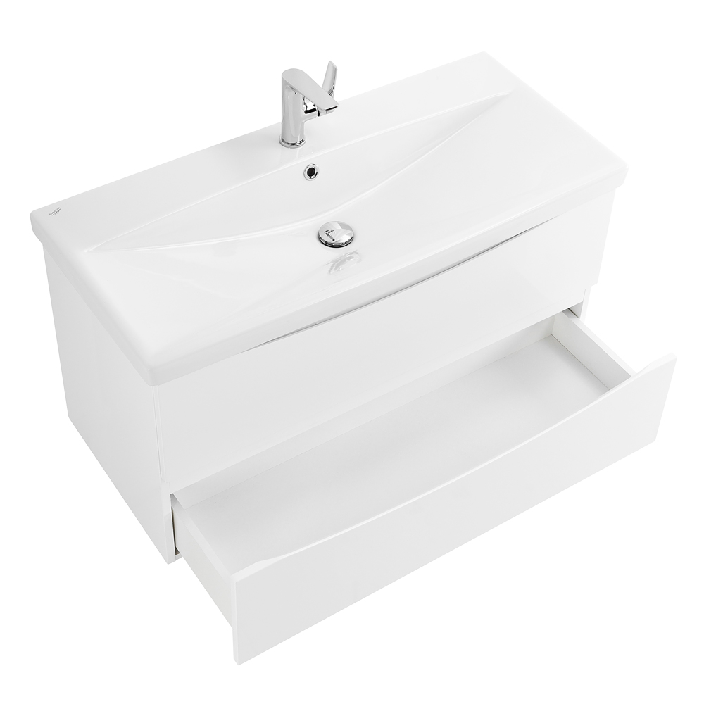 Приобрести belbagno тумба с раковиной marino-cer 80 см, подвесная bianco lucido , белая раковина