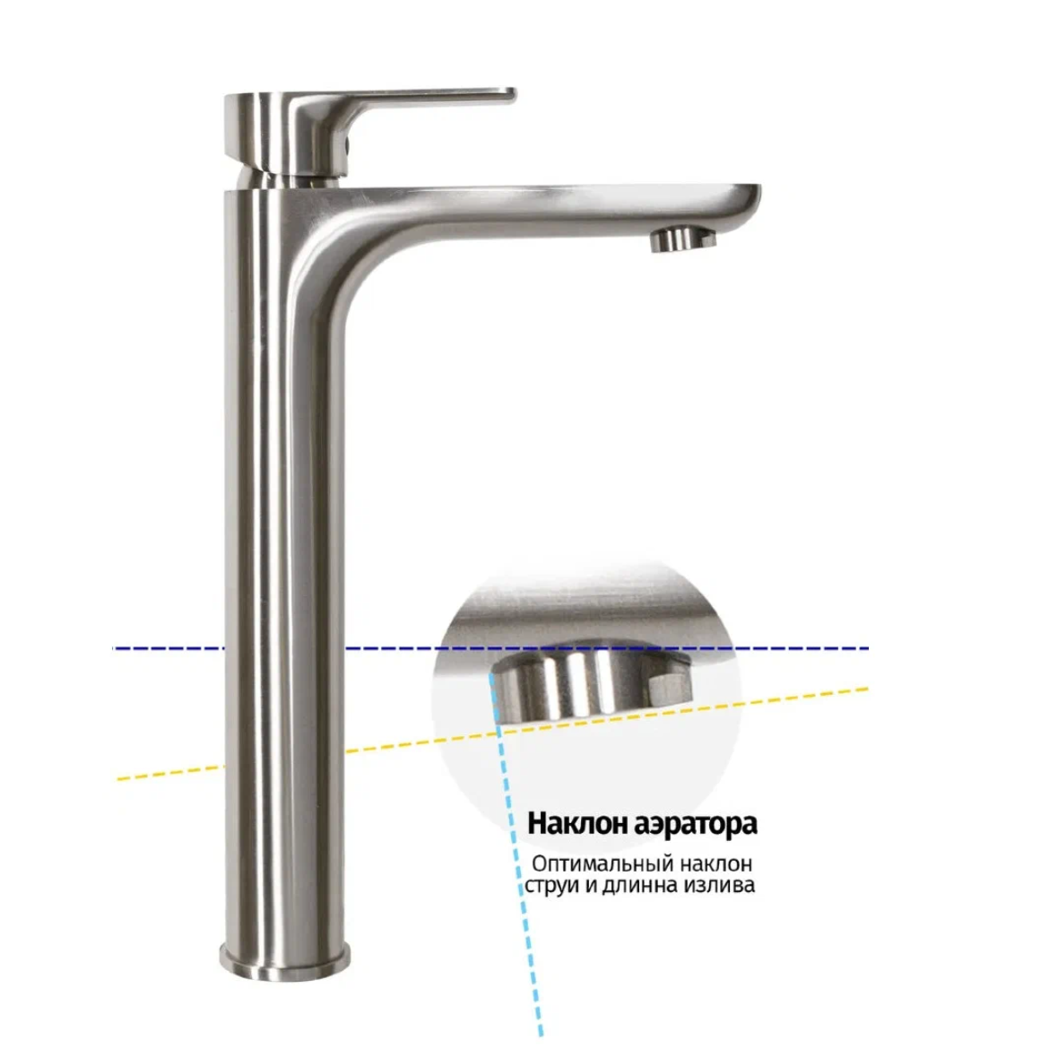 Приобрести grocenberg смеситель для раковины, высокий