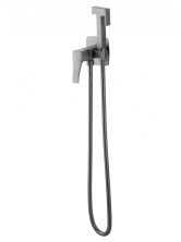 Смеситель с гигиеническим душем встраиваемый WONZON & WOGHAND FLEX, Темный графит (WW-88829072-BGM)