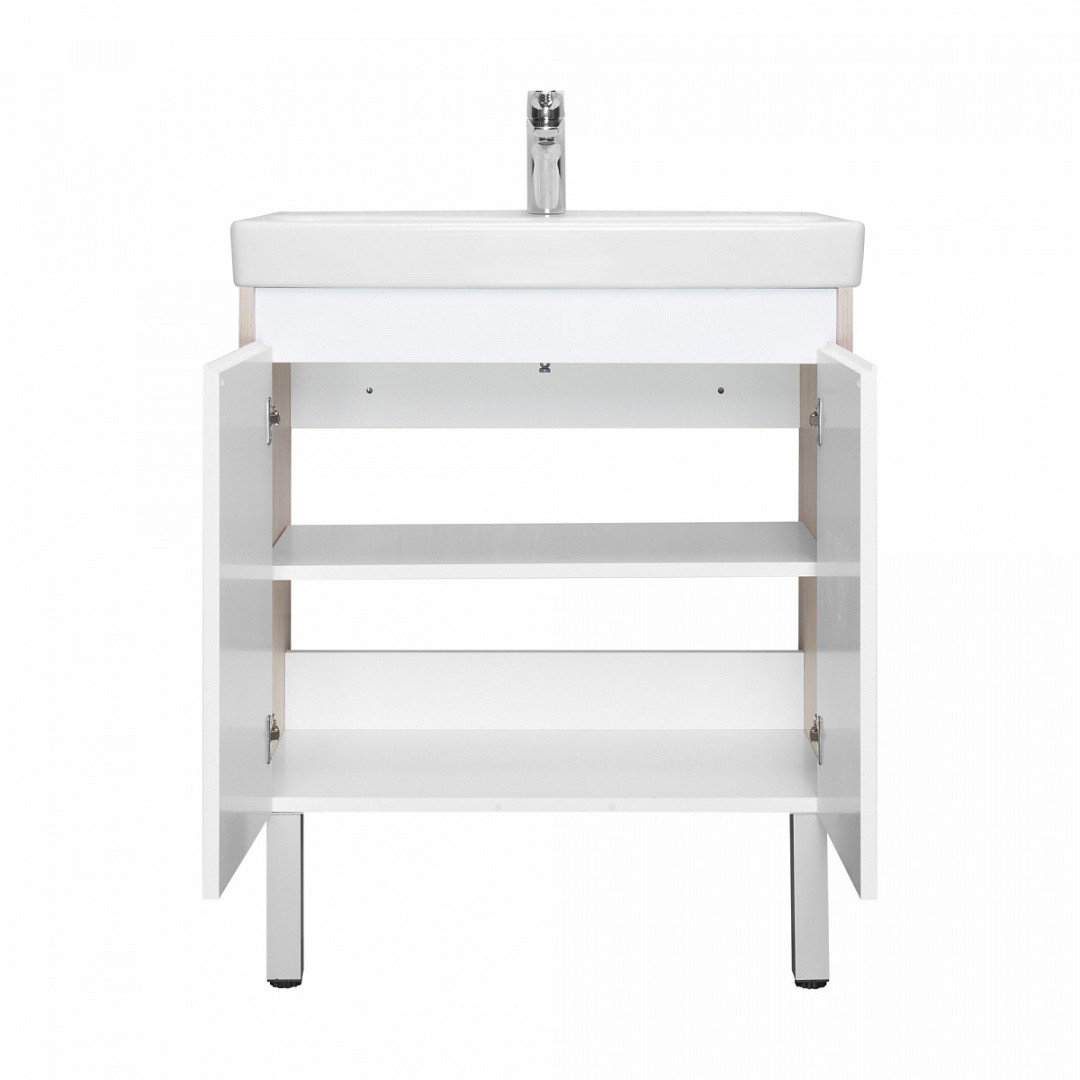 Приобрести акватон тумба c раковиной сканди 70 doors универсальная, белый/дуб верона