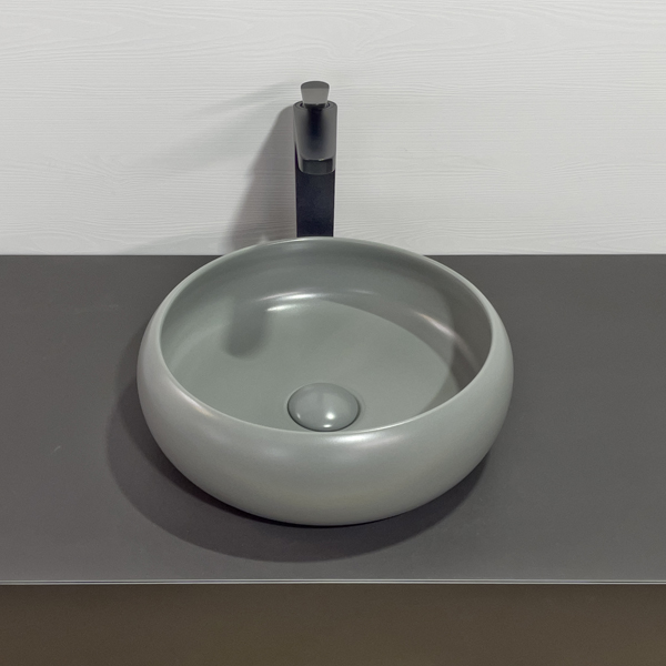 Приобрести comforty раковина 113mh 36х38 см, светло-серая матовая