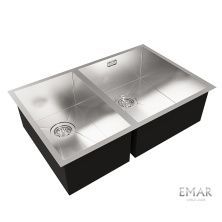 Oulin Кухонная мойка 75х49 см, сатин Oulin OL-F202