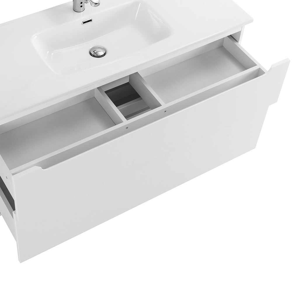 Приобрести belbagno тумба с раковиной etna-h60 120 см, подвесная b bianco lucido, белая раковина