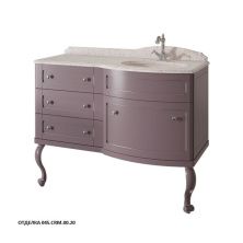 Caprigo Тумба с раковиной IMPERIO 120 см, правая, коричневая, эмаль