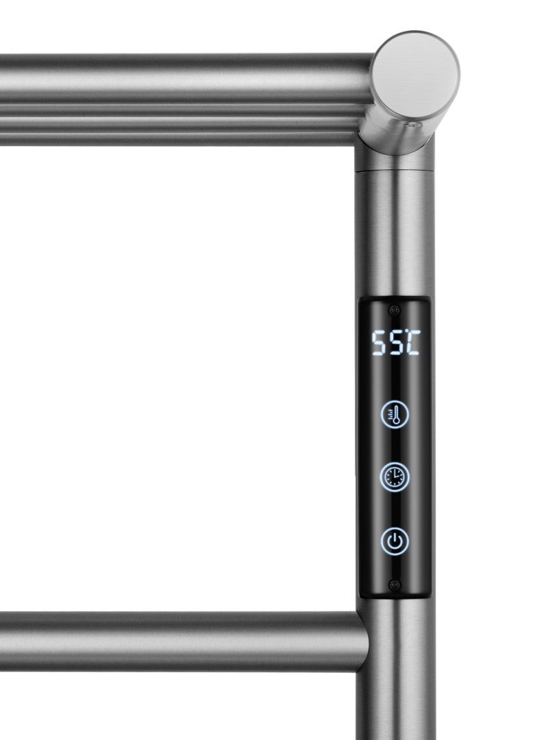 Приобрести полотенцесушитель электрический с полкой wonzon & woghand bonn, брашированный никель (ww-al402-br)