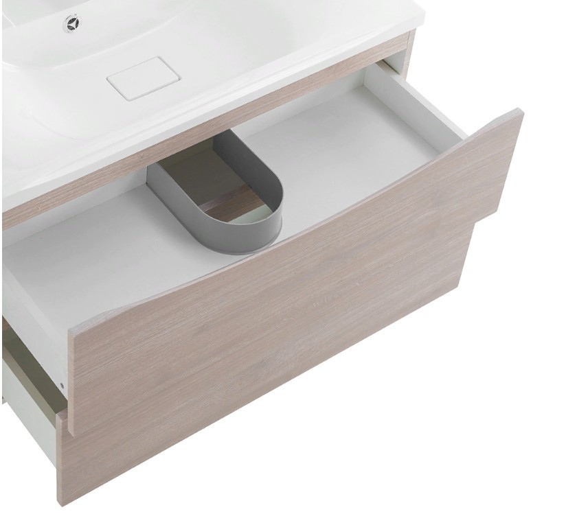 Приобрести тумба подвесная с раковиной belbagno marino-900-2c-so-rg-p 90 см, rovere grigio