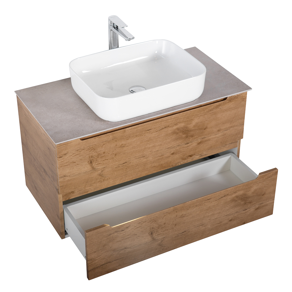 Приобрести belbagno тумба со столешницей etna 100 см, подвесная rovere nature