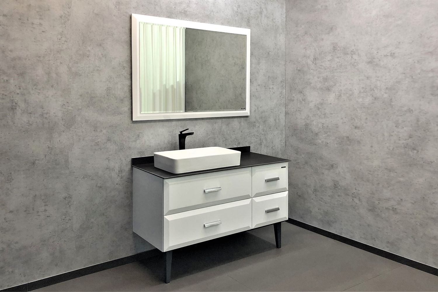 Приобрести сomforty тумба со столешницей и раковиной империя-120 белая