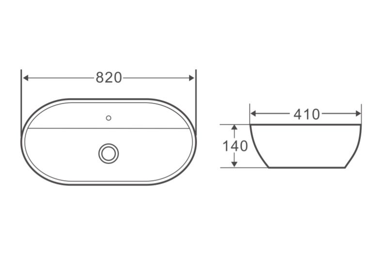 Приобрести раковина-чаша belbagno 82 см bb1347