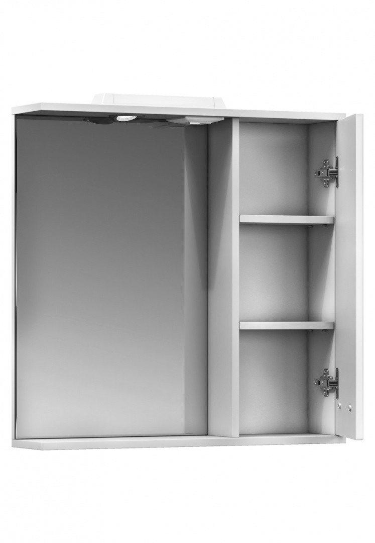 Приобрести vigo зеркало-шкаф diana 70 см, со спотом, правое, белое z.dia.70.r.el