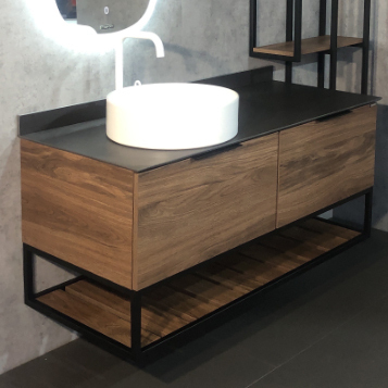 Приобрести сomforty тумба со столешницей и раковиной "порто-120-1" дуб тёмно-коричневый