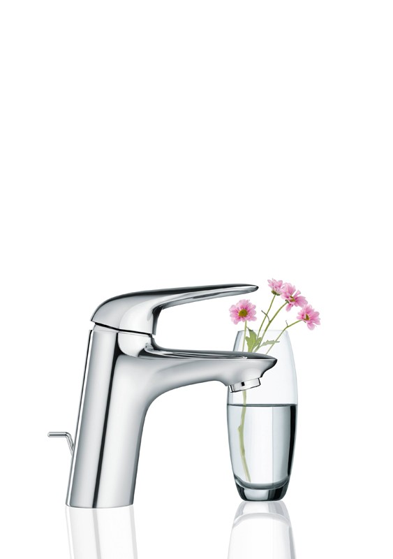 Приобрести смеситель для раковины grohe eurostyle с донным клапаном, хром 23564003