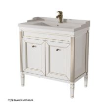 Caprigo Тумба с раковиной ALBION 80 см, белая, эмаль 10315 7