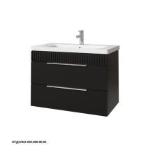 Caprigo Тумба с раковиной MONBAR-Smalty 80 см, графит, эмаль 36312eml 2