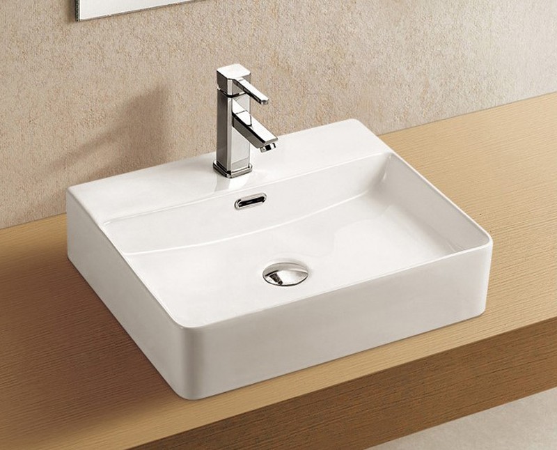 Приобрести раковина накладная azario 500*420*120 мм, белая