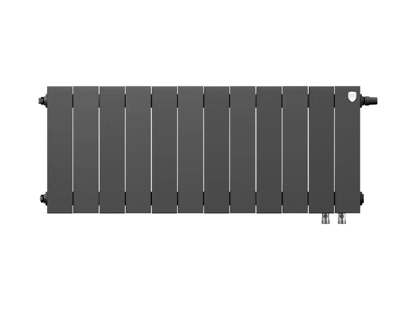 Приобрести royal thermo радиатор биметаллический pianoforte 300 /noir sable ( черный графит ) vdr - 12 секц.